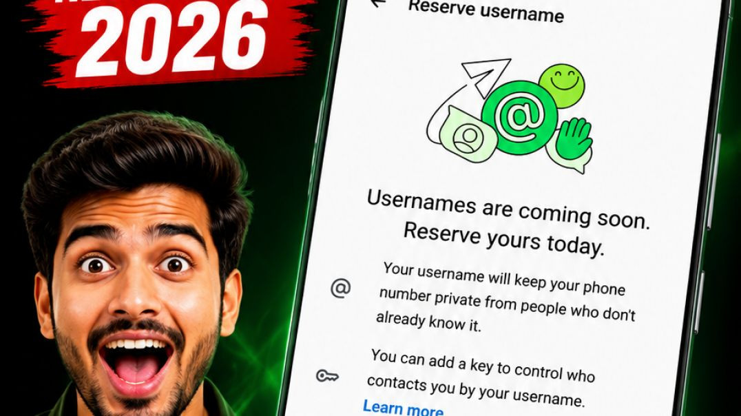⁣WhatsApp Username New Update 2026 | Whatsapp Reserve Username | Whatsapp Username feature kya  hain