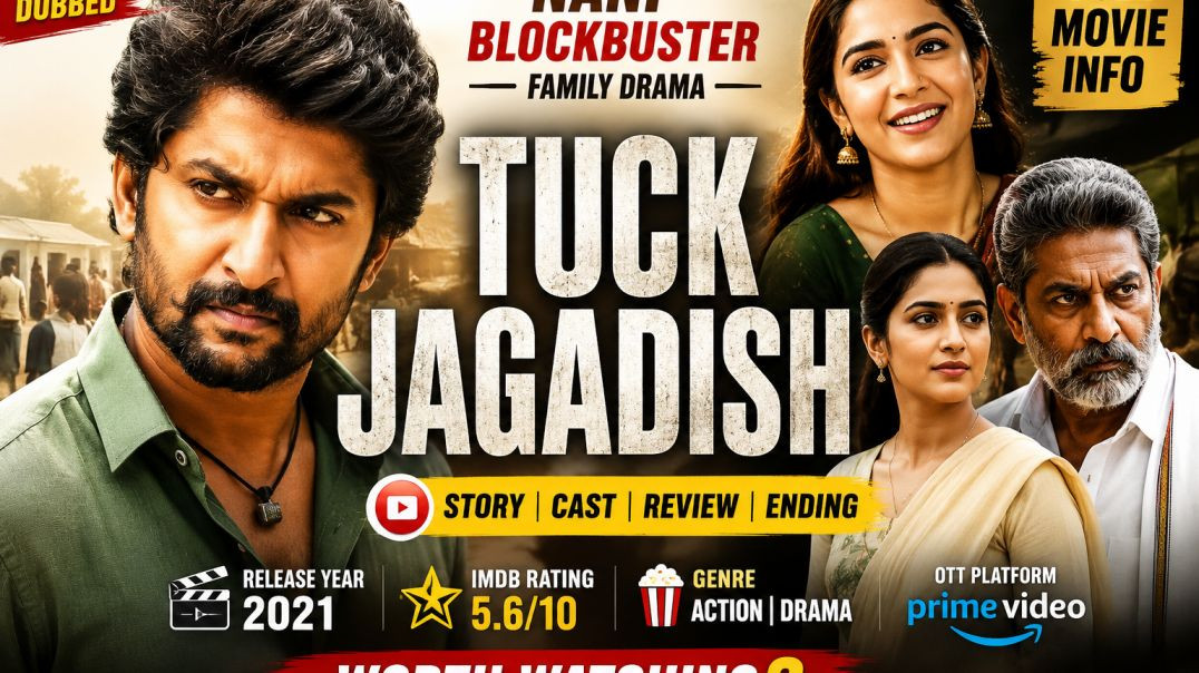 ⁣Tuck Jagadish (2021) Hindi Dubbed Movie