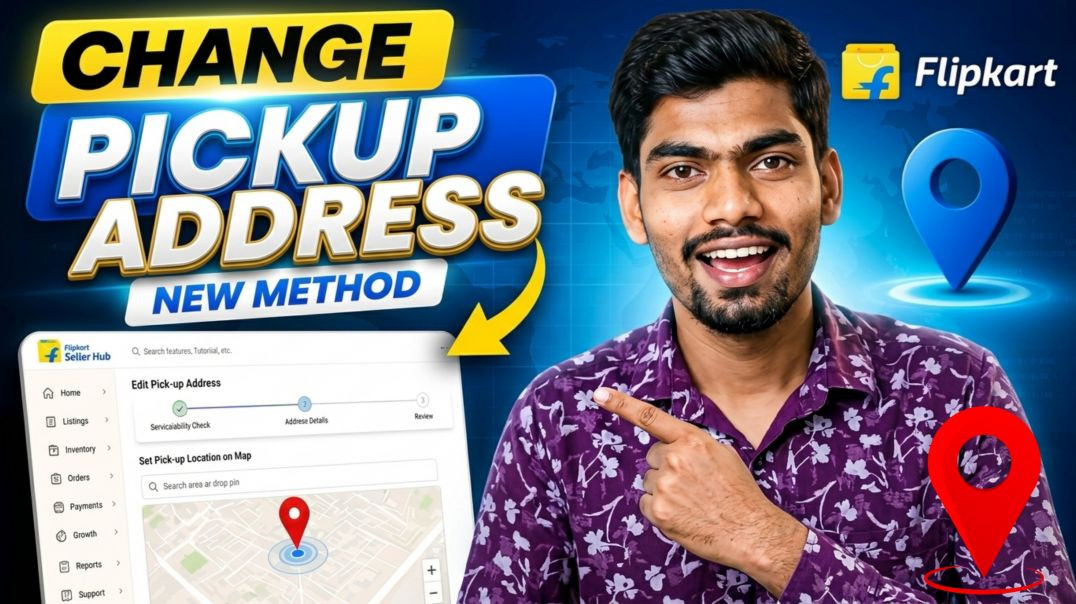 ⁣⁣How to Change Pickup Address in Flipkart Seller Hub | Flipkart Pickup Address Edit New Method