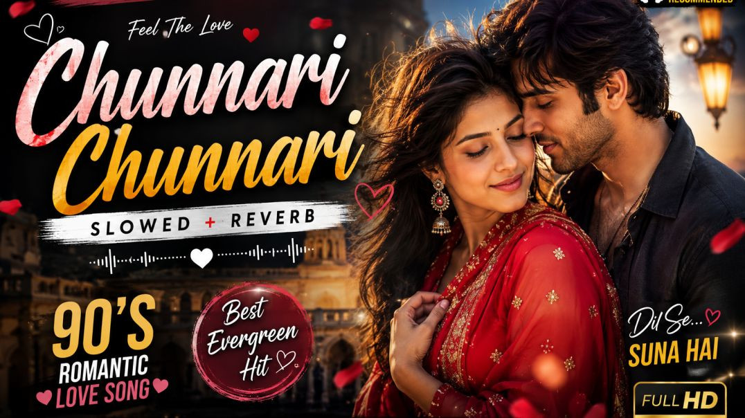 ⁣Chunnari Chunnari Slowed + Reverb ❤️ | 90s Romantic Love Song | Full HD Audio