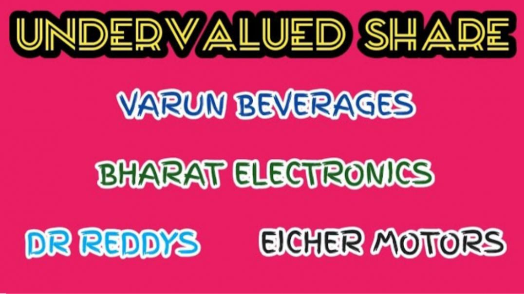 ⁣UNDERVALUED STOCKS●EICHER MOTORS●DR REDDYS SHARE●VARUN BEVERAGES SHARE @ STOCK MARKET PLANNER