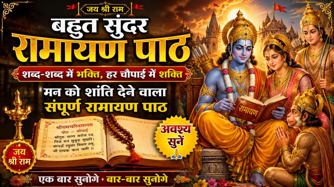 ⁣बहुत_सुंदर_रामायण_पाठ_🙏_मन_को_शांति_देने_वाला_संपूर्ण_रामायण_पाठ___Bhakti_Bhajan_2026(240p)