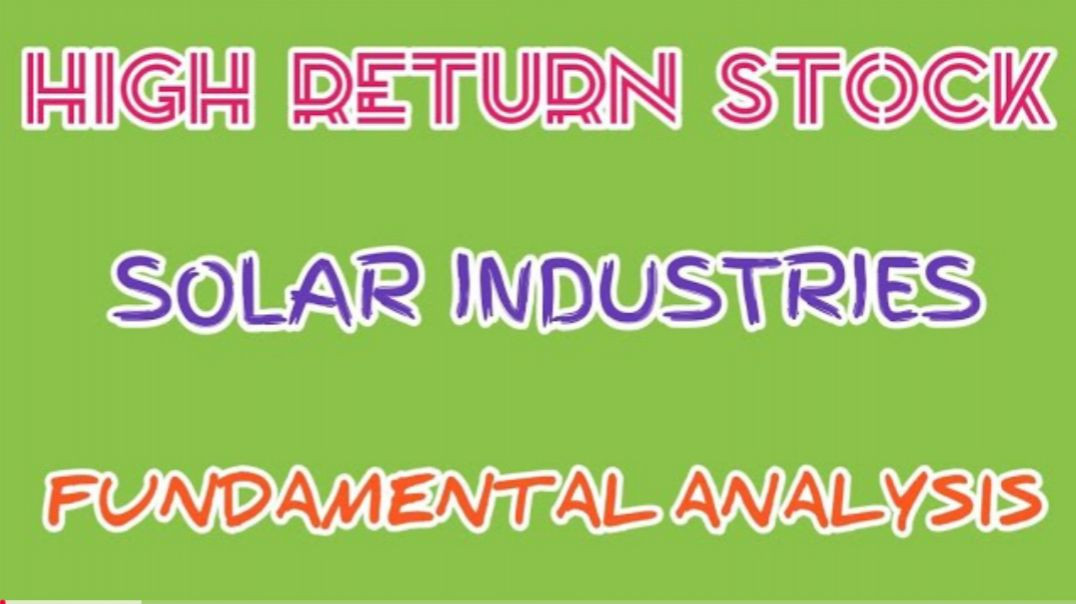 ⁣SOLAR INDUSTRIES STOCK ANALYSIS●SOLAR INDUSTRIES FUNDAMENTAL ANALYSIS @ STOCK MARKET PLANNER