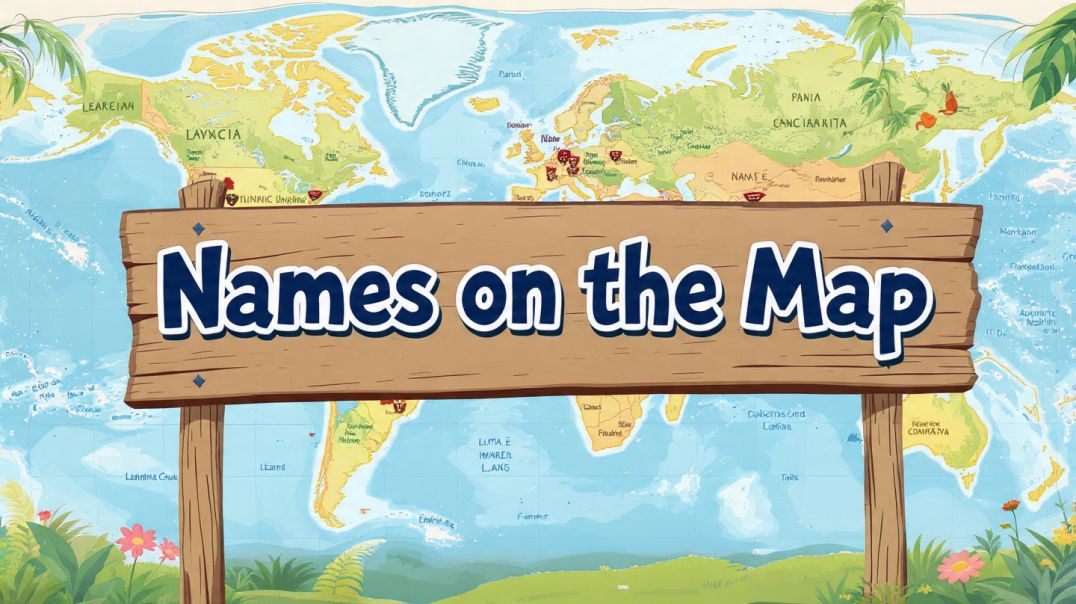 ⁣Names on the Map