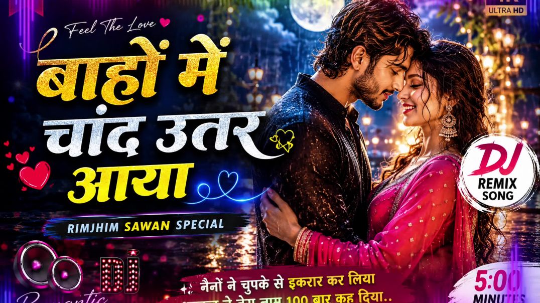 ⁣चाँद भी तेरे नाम ❤️ | New Romantic DJ Remix Song 2026 | Love Rain Song | Hindi Love Song
