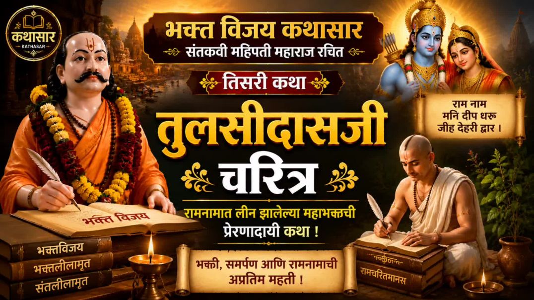 ⁣Tulsidas Charitra / Bhakt Vijay / Katha - 3 / संतकवी महिपती महाराज