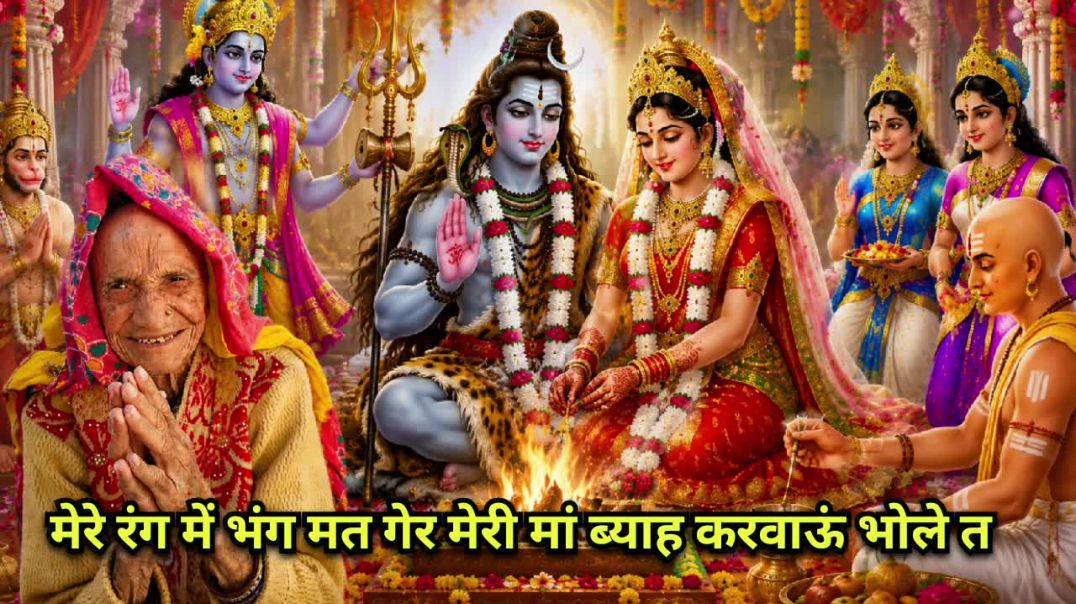 ⁣#लिखित🌺मेरे रंग में भंग मत गेर मेरी🙏🏻मां ब्याह करवाऊं भोले त🥰#shiv#trending#sawan