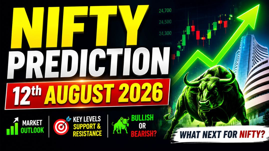 NIFTY PREDICTION ON 12TH AUGUST 2026🔵STOCK MARKET PLANNER