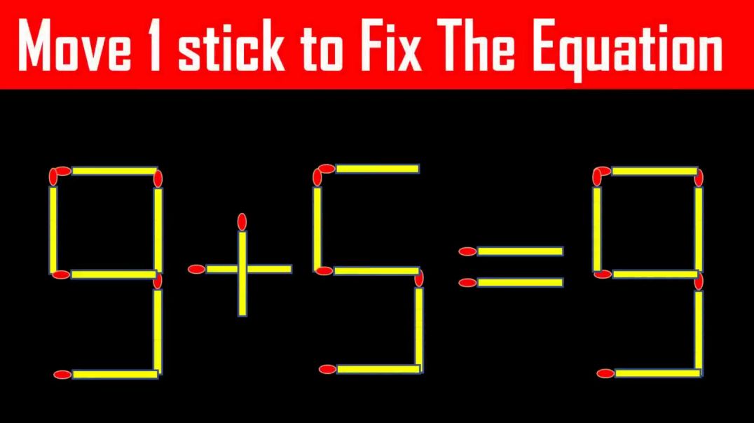 ⁣⁣move any 1 machish srick for equal math puzzel