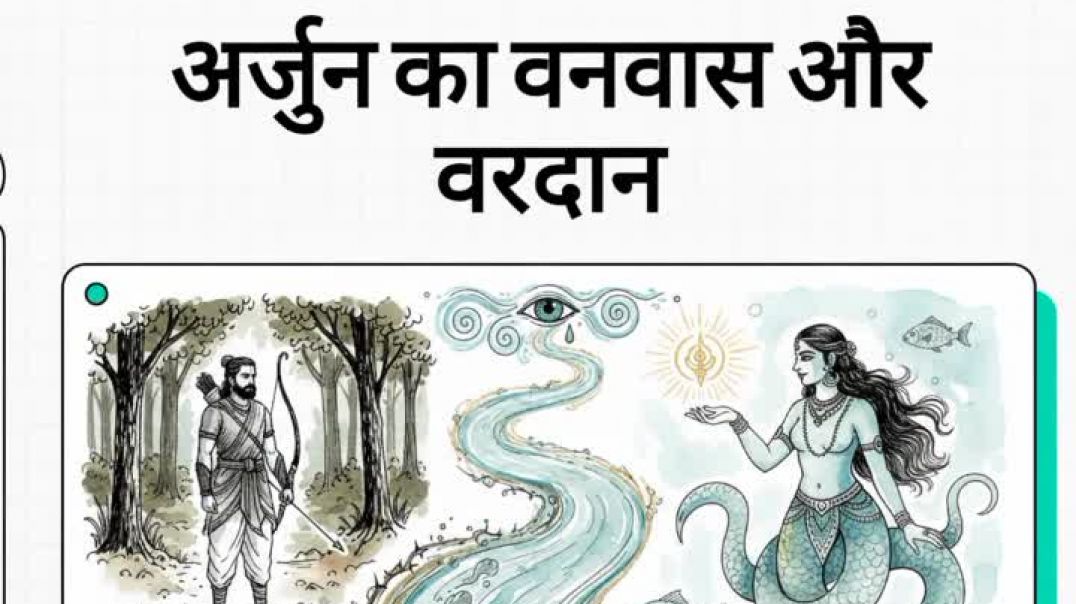 ⁣Arjun ka vanvas aur vardan