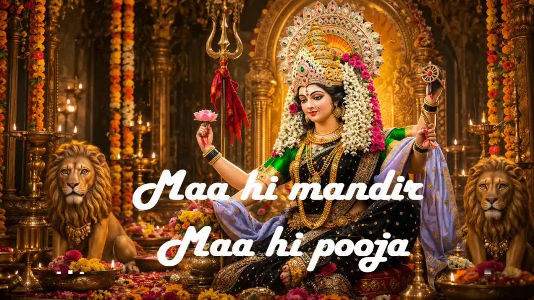 ⁣ma hi mandir ma hi puja | mata bhajan