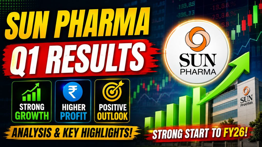 ⁣SUN PHARMA Q1 RESULTS 💊STOCK MARKET PLANNER