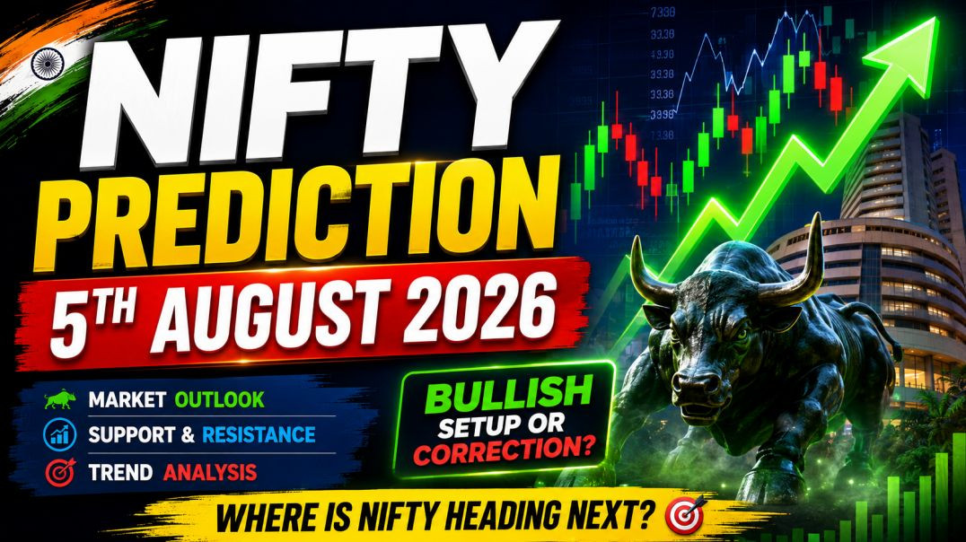 ⁣NIFTY PREDICTION ON 5TH AUGUST 2026🔥STOCK MARKET PLANNER