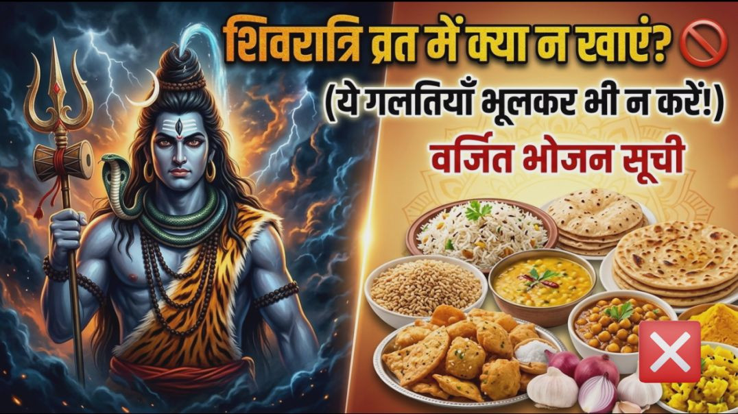 ⁣शिवरात्रि व्रत में भूलकर भी न खाएं ये चीजें! | Shivratri Vrat Me Kya Khaye Kya Nahi | महाशिवरात्रि