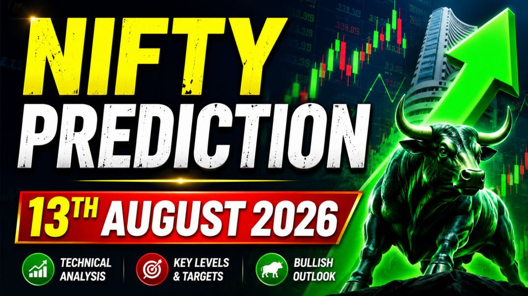⁣NIFTY PREDICTION ON 13TH AUGUST 2026⚡STOCK MARKET PLANNER