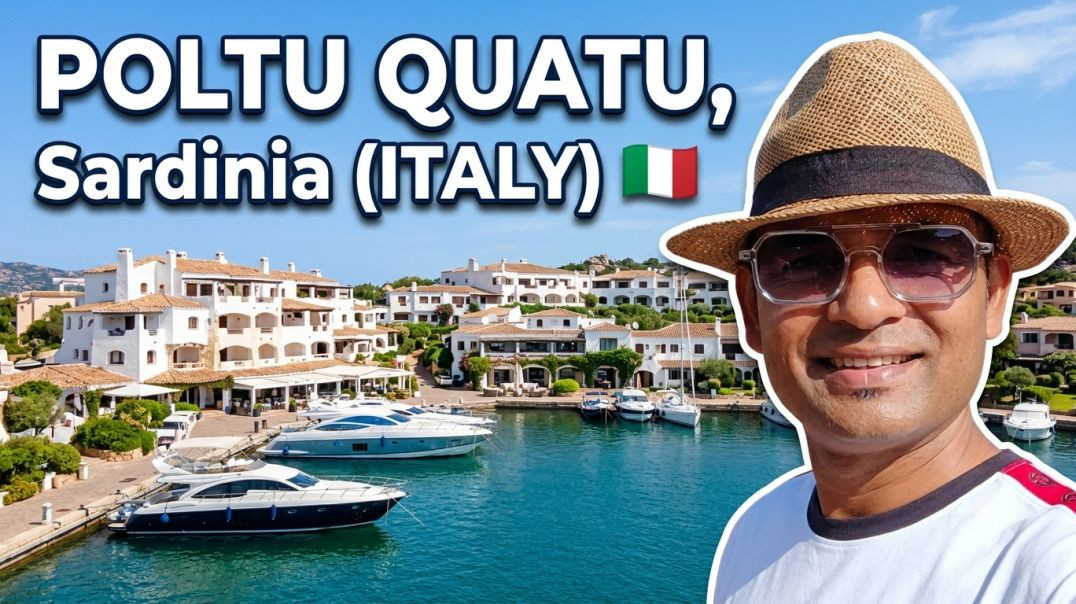 इटली 🇮🇹 -  ये है Sardinia Island का POLTU QUATU जो समुद्र के किनारे पर स्थित है