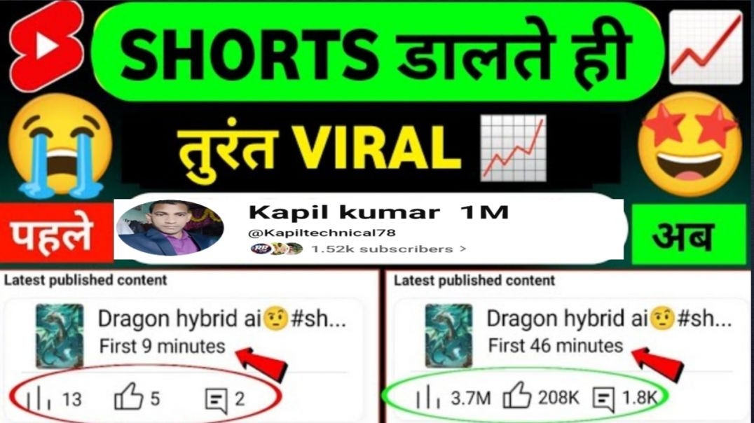 ⁣YouTube shorts video viral tips and tricks | how to viral short video on