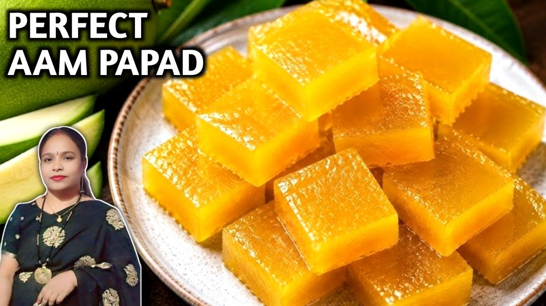 ⁣🥭 Perfect Aam Papad Recipe 😋 | Homemade Mango Papad | Khatta Meetha Chatpata Aam Papad 🔥