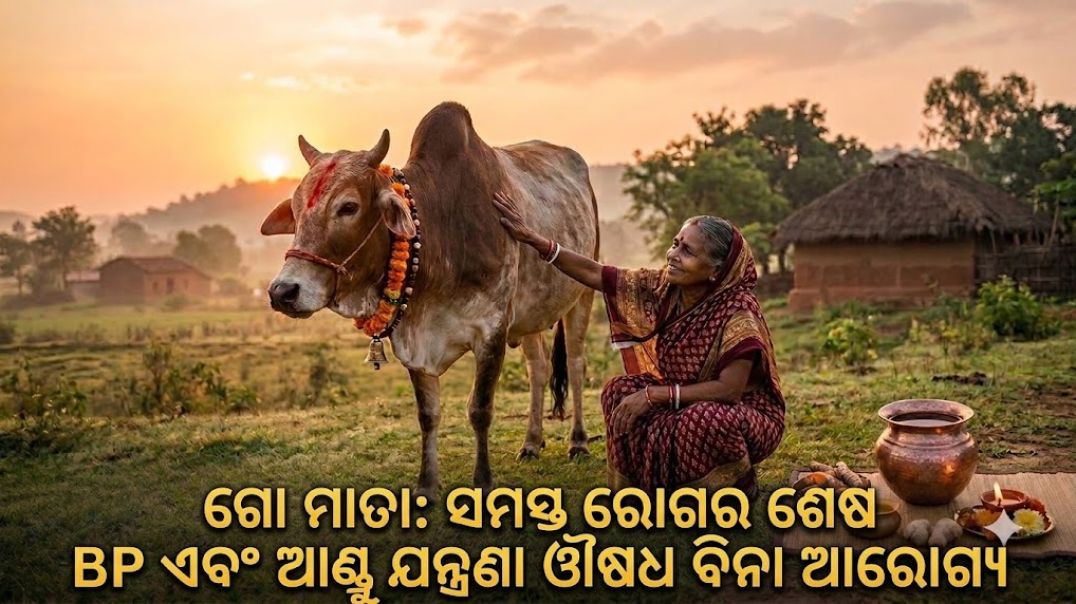 ଗୋ-ଆଧାରିତ ଚିକିତ୍ସା: ବିନା ଔଷଧରେ ବିପି ଓ ଆଣ୍ଠୁ ବିନ୍ଧାର ସମାଧାନ! ଗୋମାତା ଏକ ଚଳନ୍ତି ଡାକ୍ତରଖାନା।