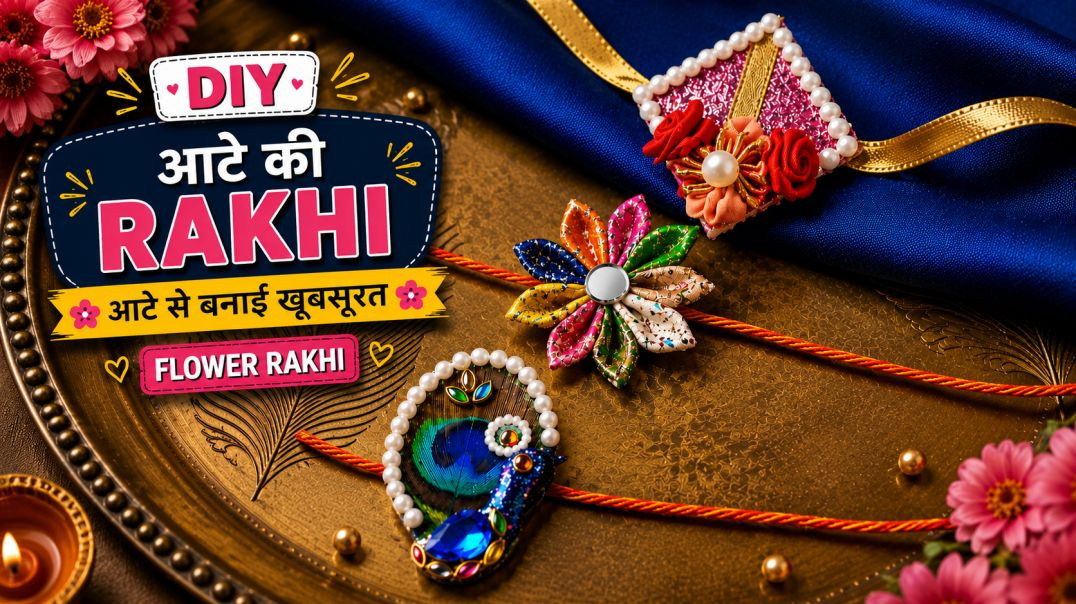Easy handmade rakhi craft 💡