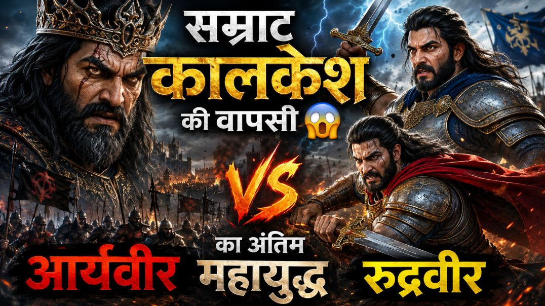 ⁣आर्यवीर vs रुद्रवीर ⚔️ | सबसे बड़ा युद्ध | Epic Indian Kingdom Movie | AI Cinematic Film (Hindi)