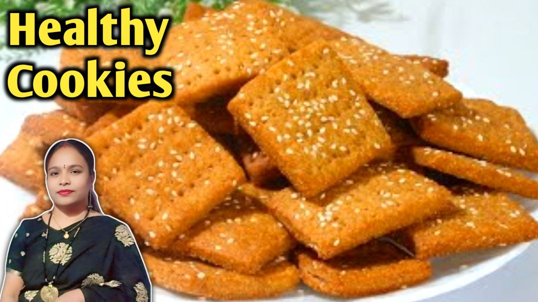 ⁣🍪 बिना Oven के Crispy Atta Biscuits 🌾 | 10 Min Healthy Cookies 😍 #shorts