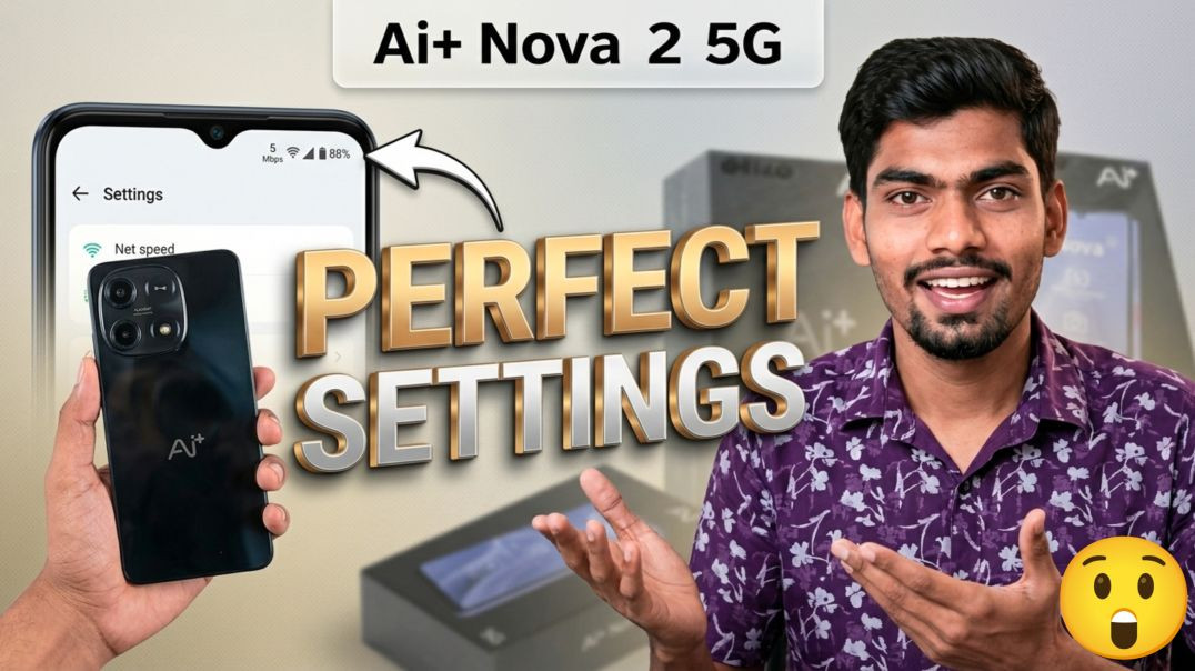 ⁣Ai+ Nova 2 5G Top Tips & Tricks | Net Speed Indicator, Battery Percentage & Navigation Bar S