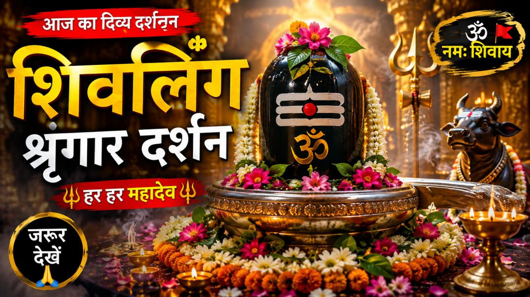 ⁣🌺 दिव्य शिवलिंग श्रृंगार दर्शन 🙏 | हर हर महादेव 🚩 | आज के अद्भुत भोलेनाथ #shorts