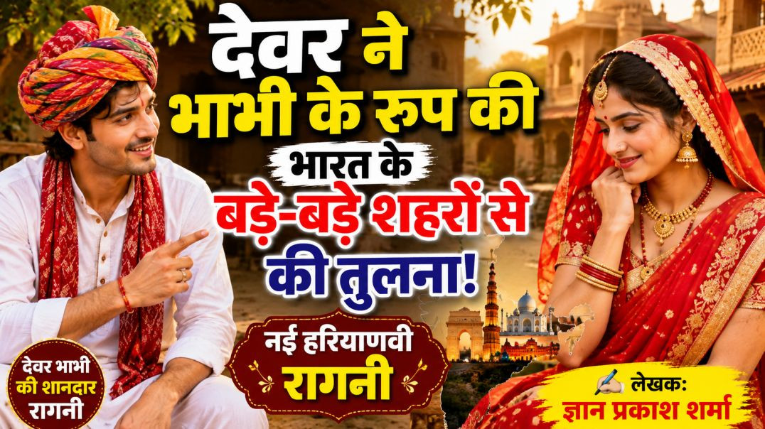 ⁣देवर ने भाभी के रूप की तुलना भारत के बड़े-बड़े शहरों से की | New Haryanvi Ragni | Gyan Prakash Sharm