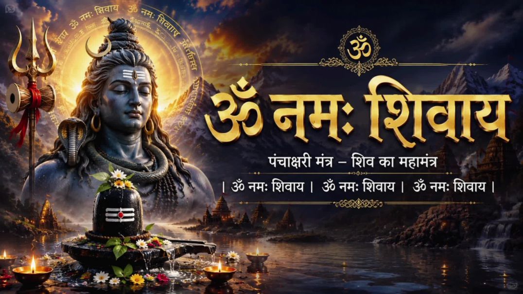 ⁣ॐ नमः शिवाय मंत्र Om Namah Shivay Mantra