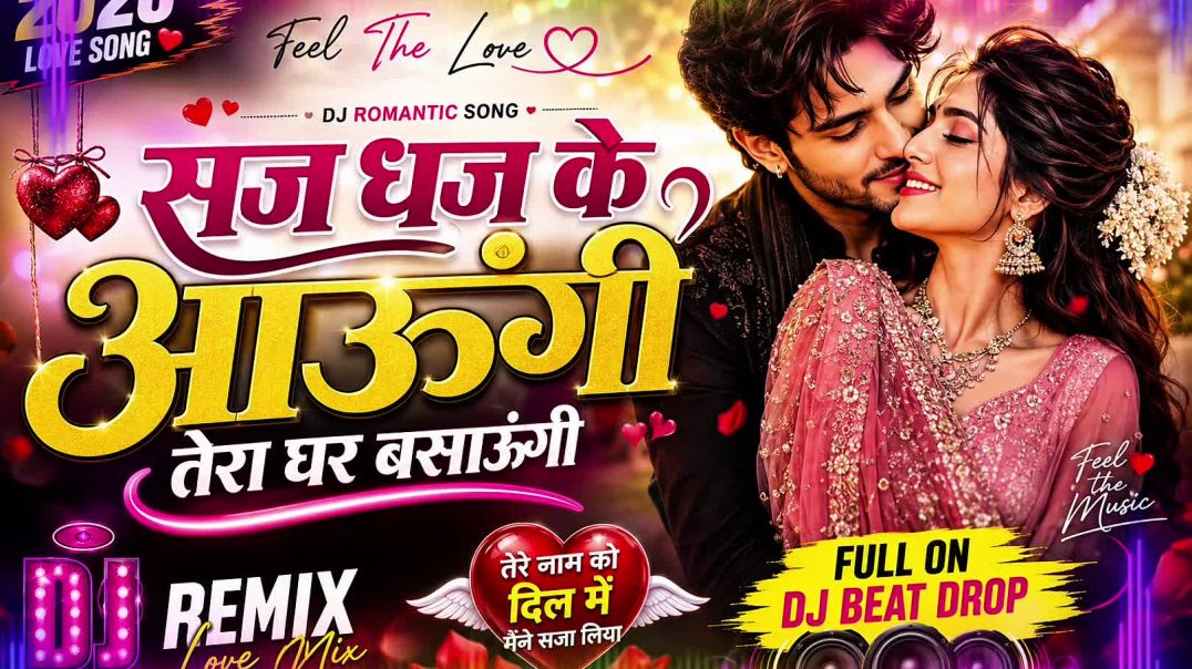 ⁣सज धज के आऊंगी ❤️ तेरा घर बसाऊंगी | New Hindi Romantic DJ Remix Song 2026 | Love Song