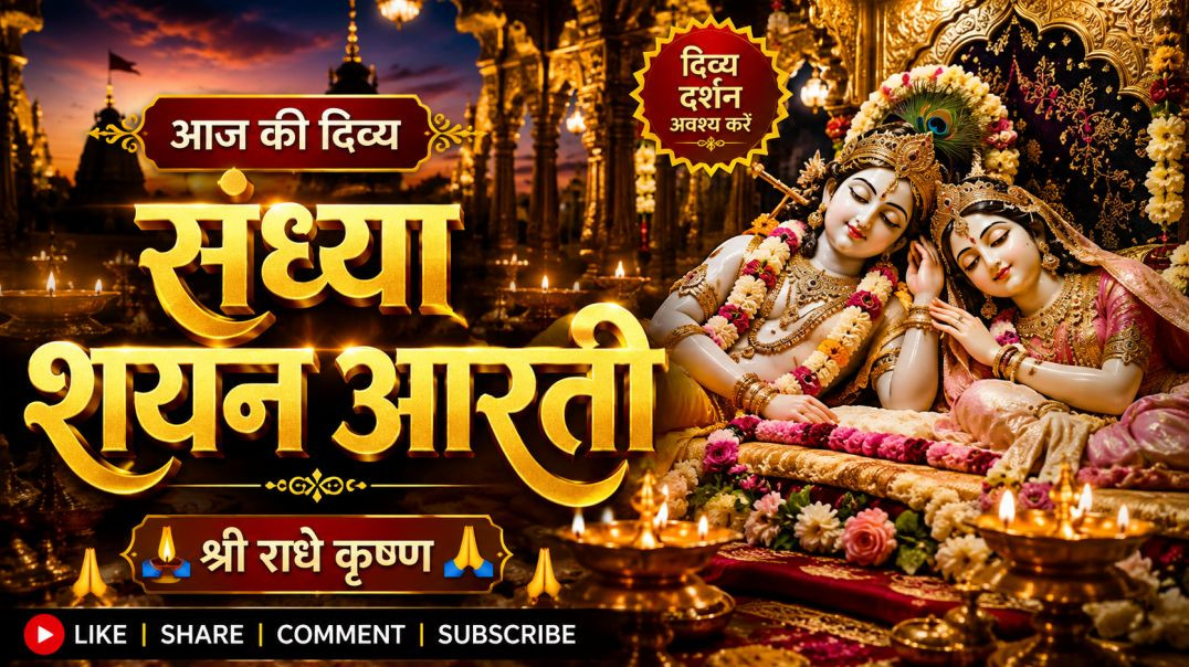 ⁣🌙_संध्या_शयन_आरती_🙏___आज_की_दिव्य_शयन_आरती___Radha_Krishna_Shayan_Aarti___Bhakti_Shorts(360p)