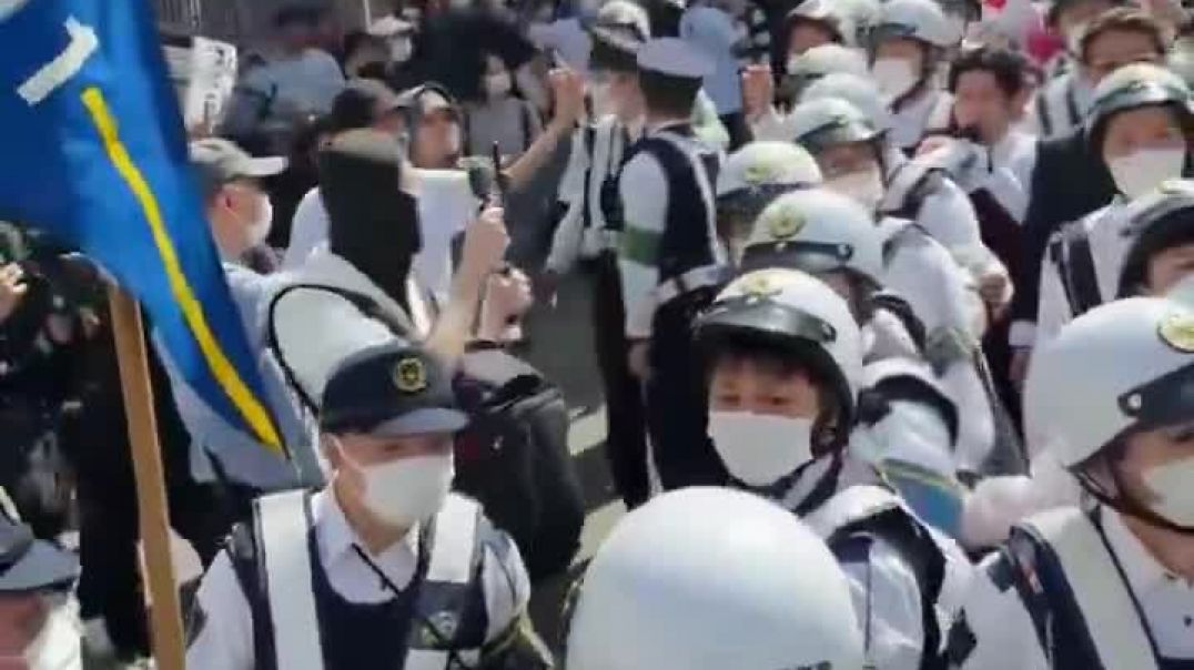 ⁣Anti Mosque protest in Fujisawa, Japan
