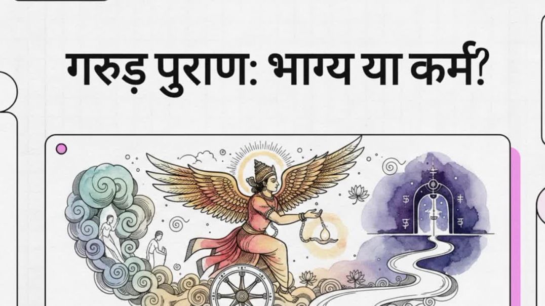 ⁣Garud puran bhagya karm