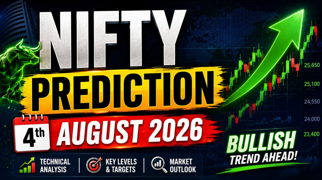 ⁣NIFTY PREDICTION ON 4TH AUGUST 2026🔥STOCK MARKET PLANNER