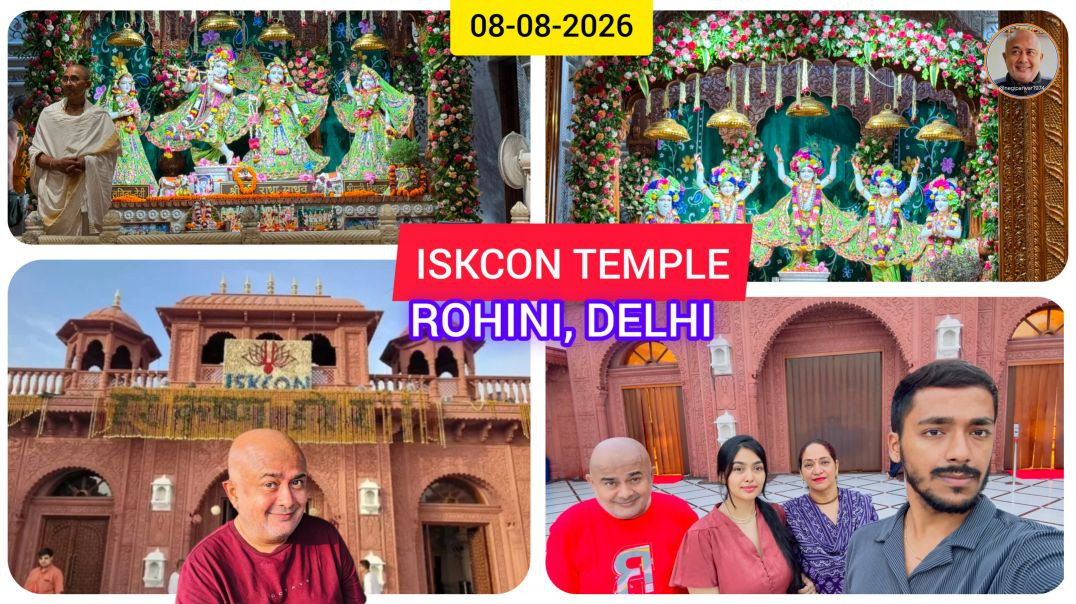 ISKCON TEMPLE🕉️ROHINI📍DELHI😄