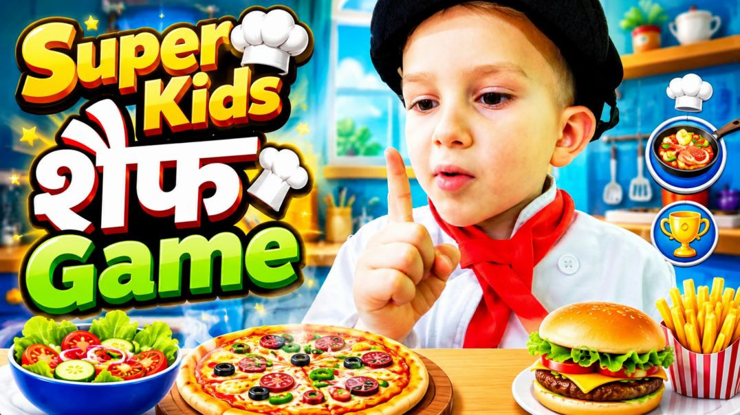 ⁣Super Kids का धमाकेदार शेफ गेम!